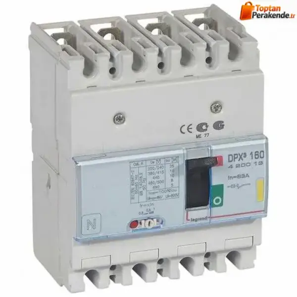 Legrand - 422558 DPX3 1600 3P 800A 50kA Termik Manyetik Kompakt Şalter